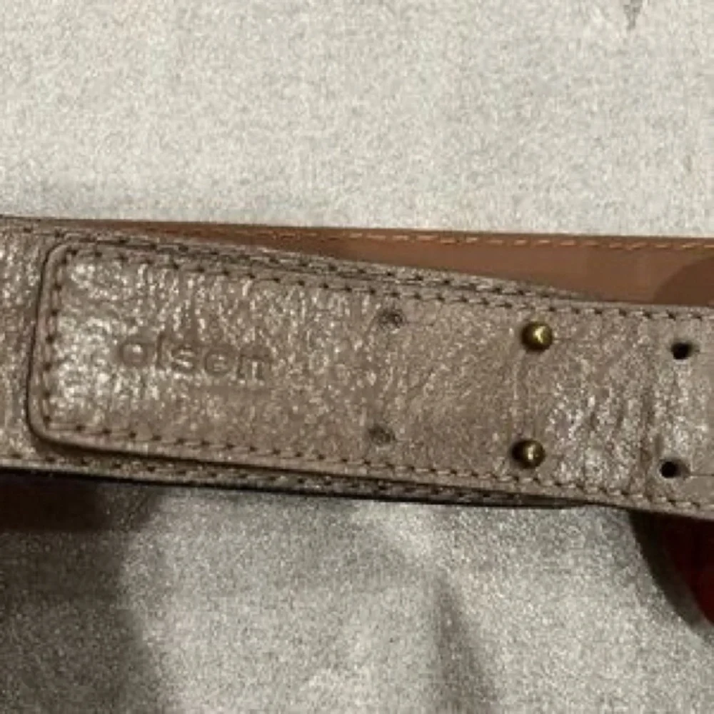 Brown Leather Ring-Detail Men's Belt
